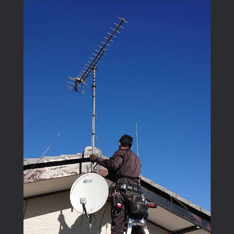 UHF＆BSアンテナ工事02　2022.01.22