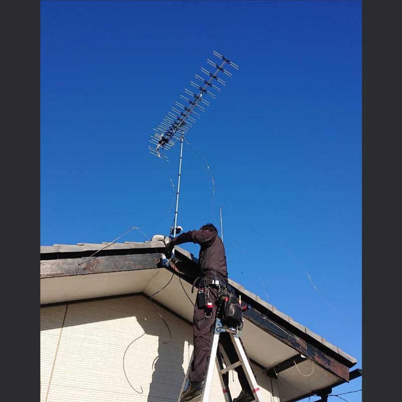 UHF＆BSアンテナ工事05　2022.01.22