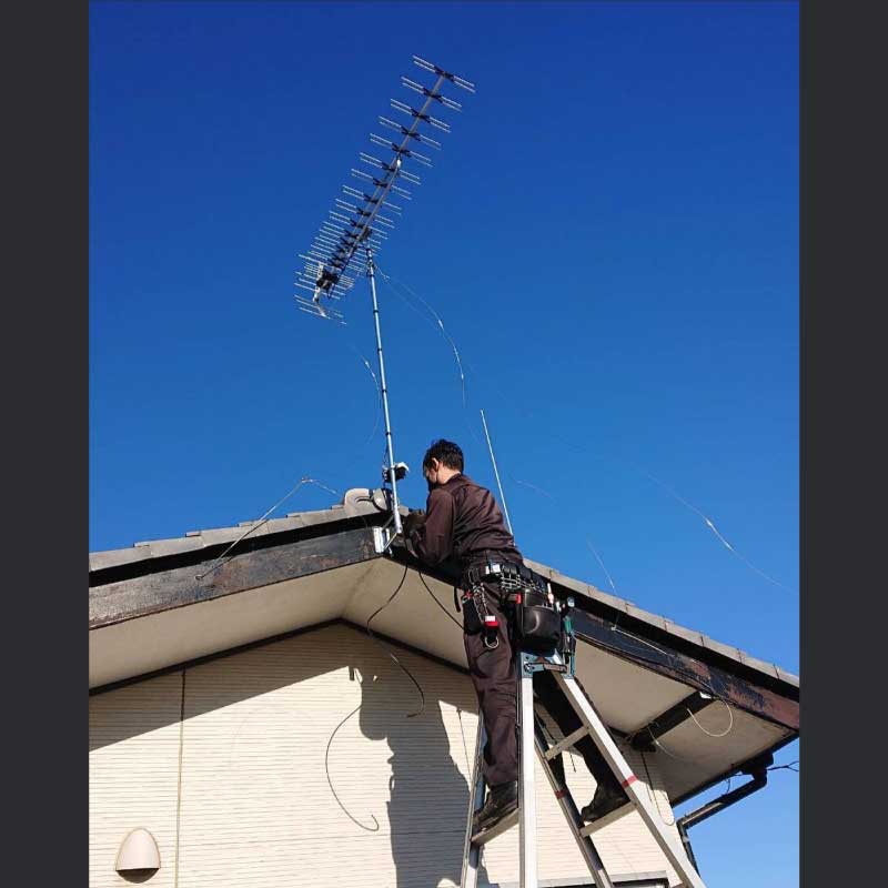 UHF＆BSアンテナ工事06　2022.01.22