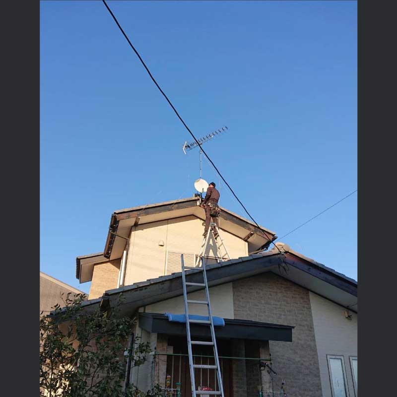 UHF＆BSアンテナ工事07　2022.01.22