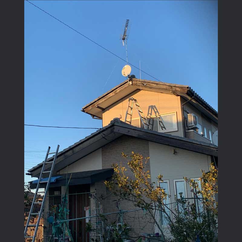 UHF＆BSアンテナ工事09　2022.01.22