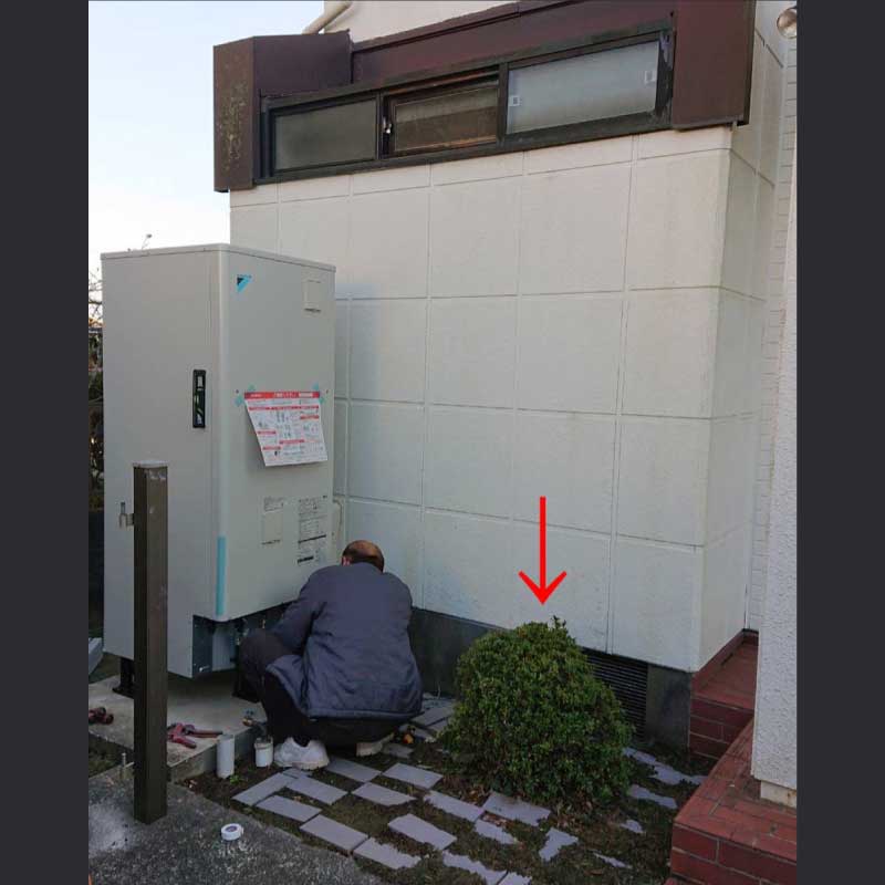 エコキュート交換工事05　2021.12.25