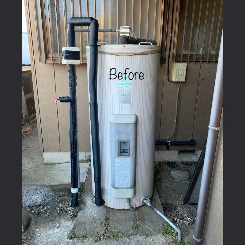 電気温水器交換工事の事例03　2022.02.26