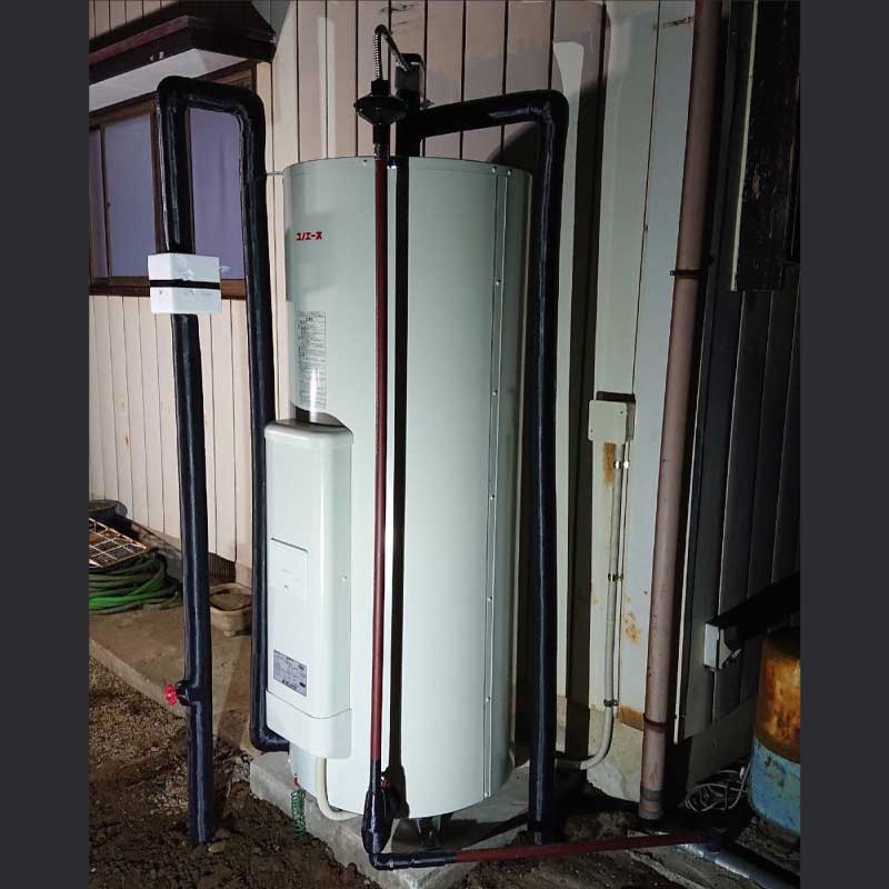 電気温水器設置工事01　2021.10.11
