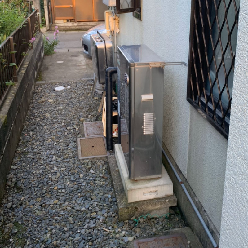 石油給湯器からエコキュートへ交換前