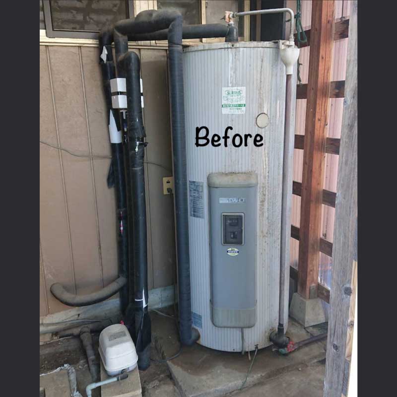 電気温水器交換工事02 2021.11.08