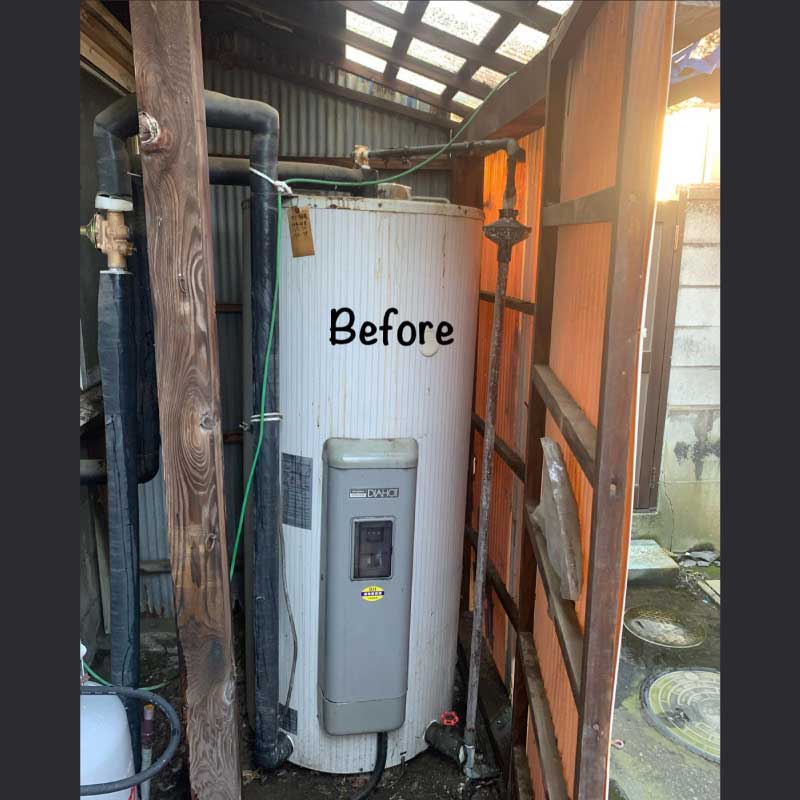 電気温水器交換工事03 2021.11.26