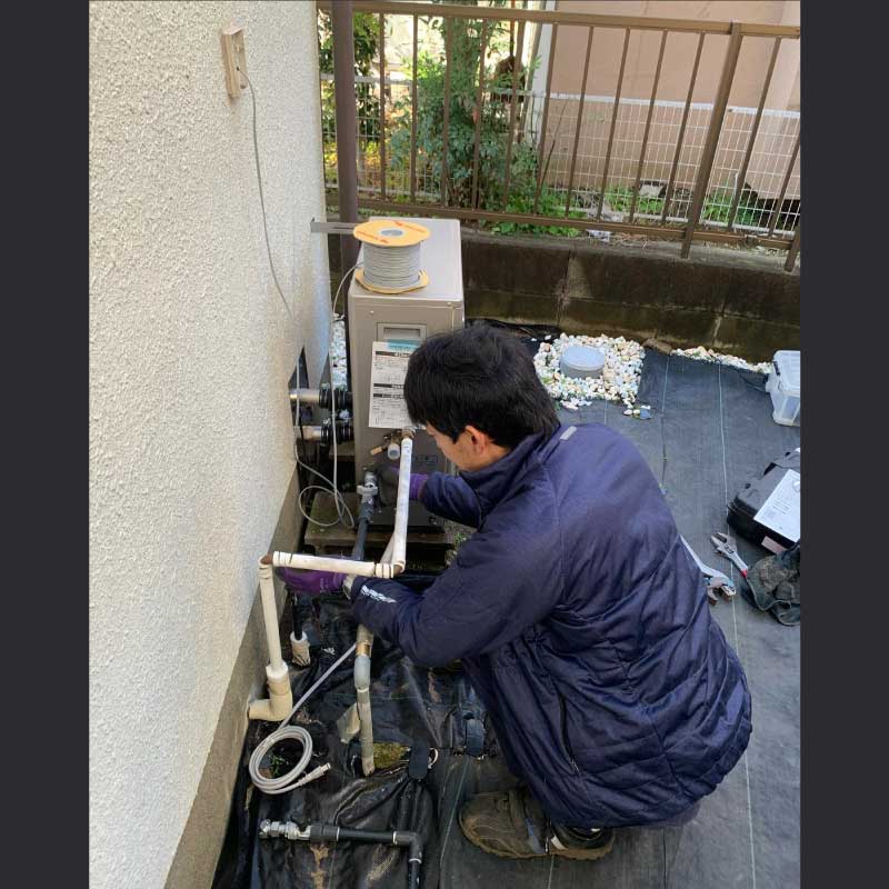 ガス給湯器交換工事03 2021.12.09