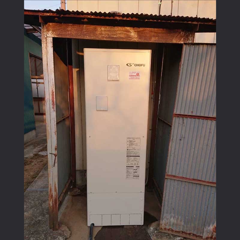 電気温水器交換工事の事例　2022.03.12