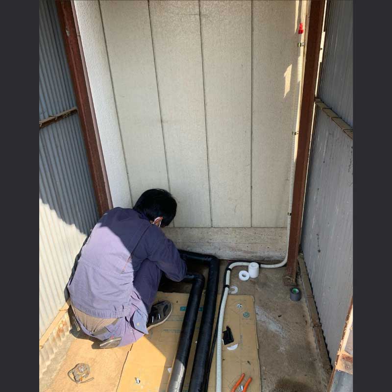 電気温水器交換工事の事例　2022.03.12