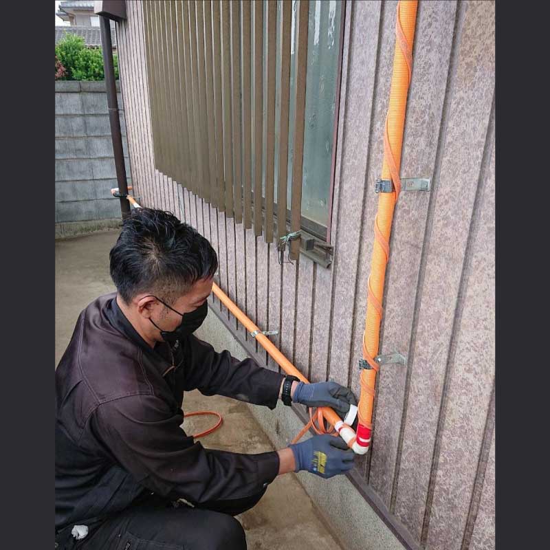 電気温水器交換・水栓金具交換・給湯配管引き換え工事の事例 2022.05.09