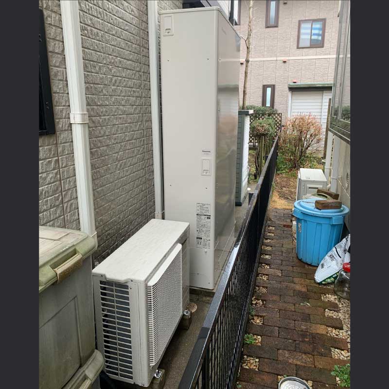 エコキュート設置工事01 2022.02.20