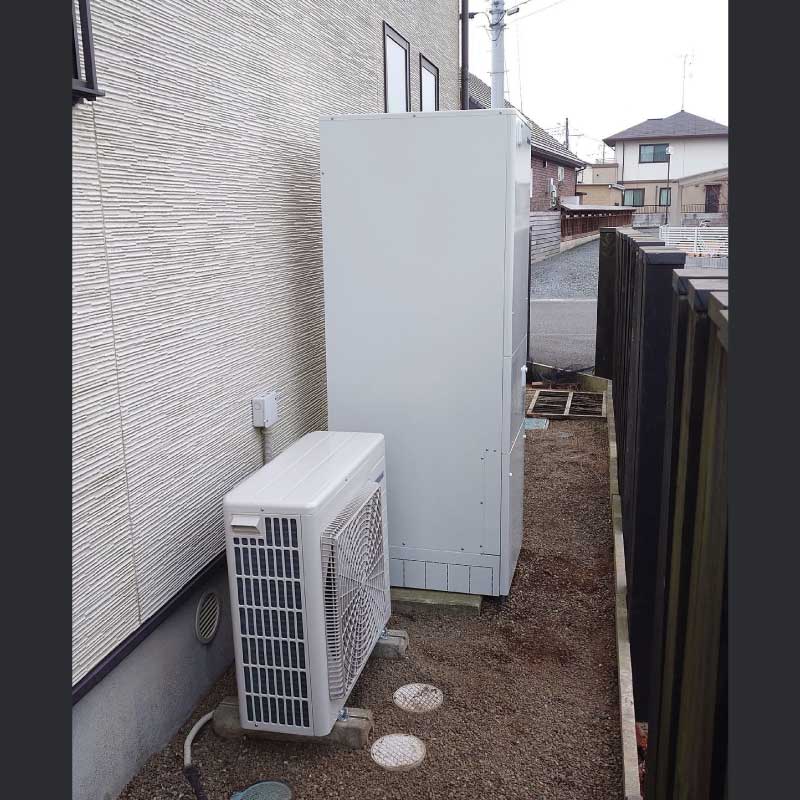 エコキュート新設工事の事例　2023.01.23