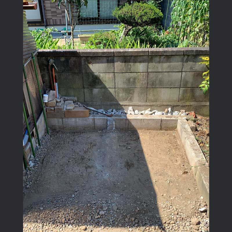 物置設置工事02　2021.09.13